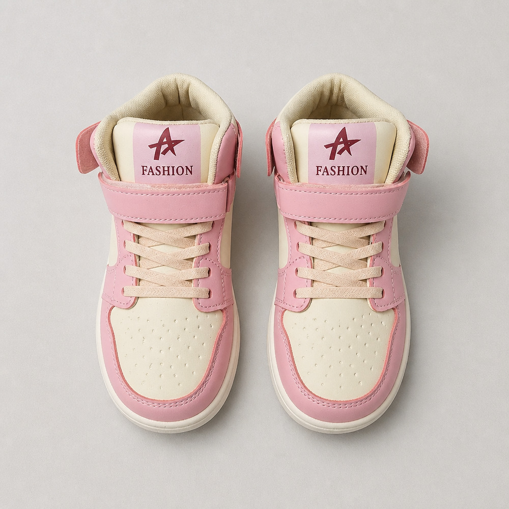 NWOB Girls Fashion Hook and Loop Sneakers size EU37 US 5